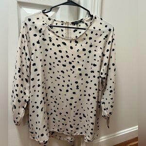Papermoon Cream Top with Black Spots